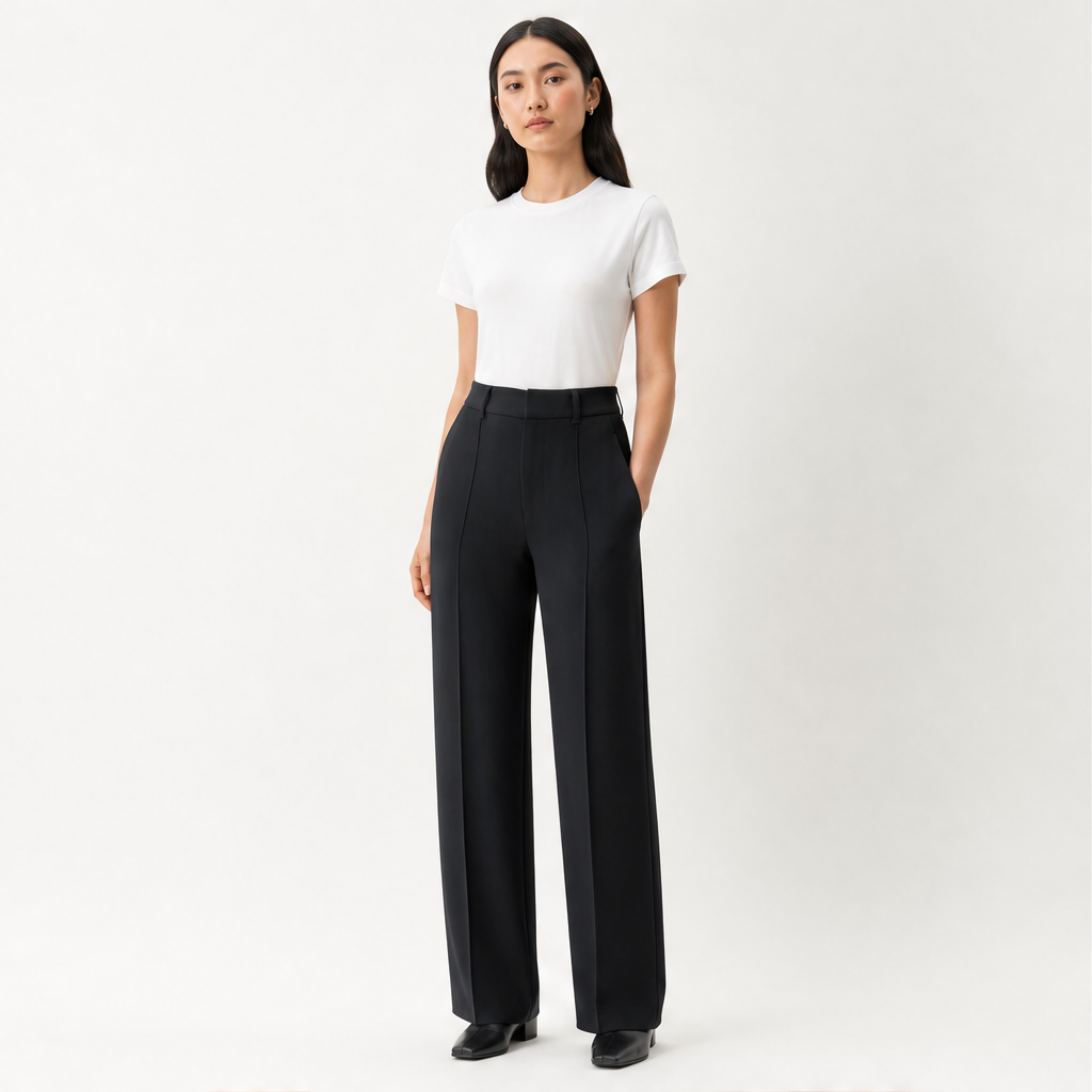 Velmira – Pantalone Relaxed in Crêpe lifestyle
