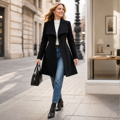 Veluria – Cappotto Slim Fit in Misto Lana con Risvolto lifestyle