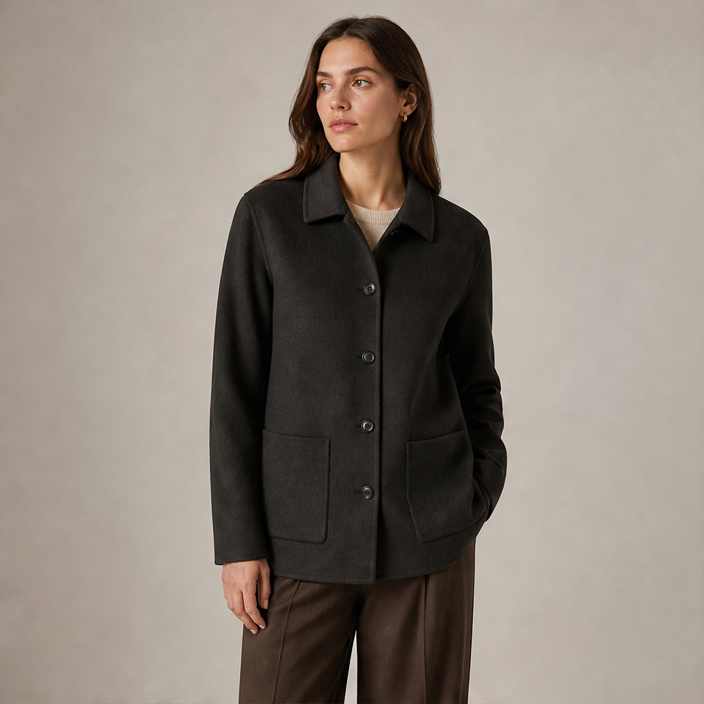 Lanovera – Overshirt in Lana a Strato Singolo lifestyle