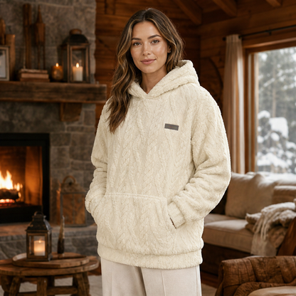 Novarla – Felpa con Cappuccio in Pile Jacquard lifestyle