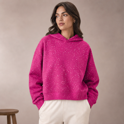 Luccosa – Felpa con Glitter e Cappuccio lifestyle