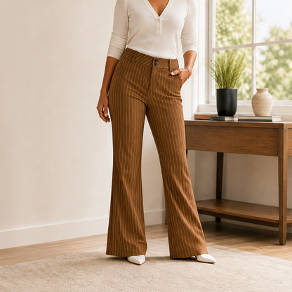Velarno – Pantaloni a Righe Svasati lifestyle