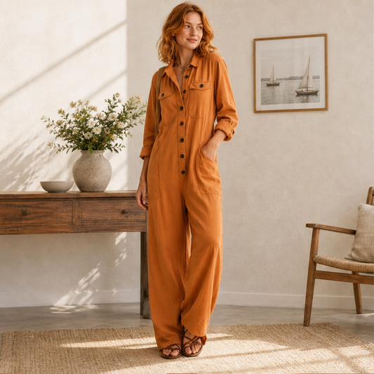 Varenza – Tuta Cargo Ampia con Colletto lifestyle