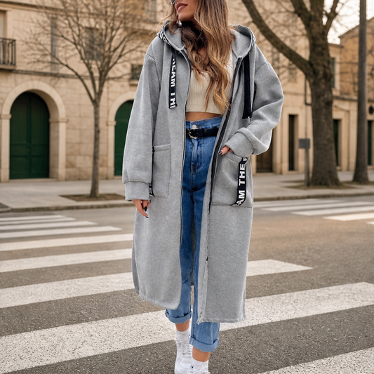 Novarra – Felpa Lunga con Cappuccio e Zip lifestyle