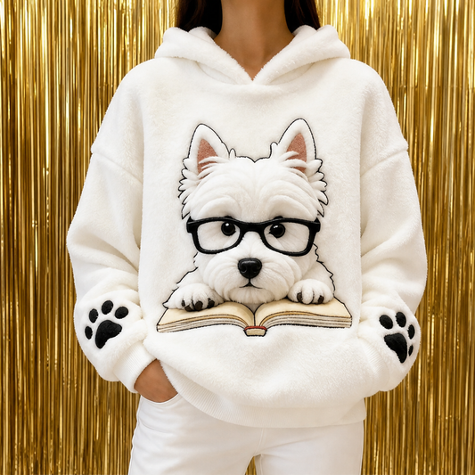 Terrania – Felpa con Cappuccio Stampa Terrier lifestyle