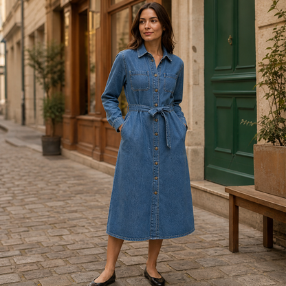 Camberlin – Abito Chemisier in Denim con Cintura lifestyle