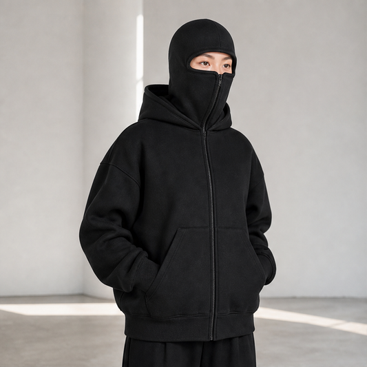 Zenkuro – Felpa Ninja con Zip e Maschera Integrata lifestyle