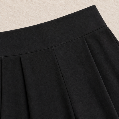 Kuquo – Pantaloni Plissettati a Vita Alta Palazzo detail