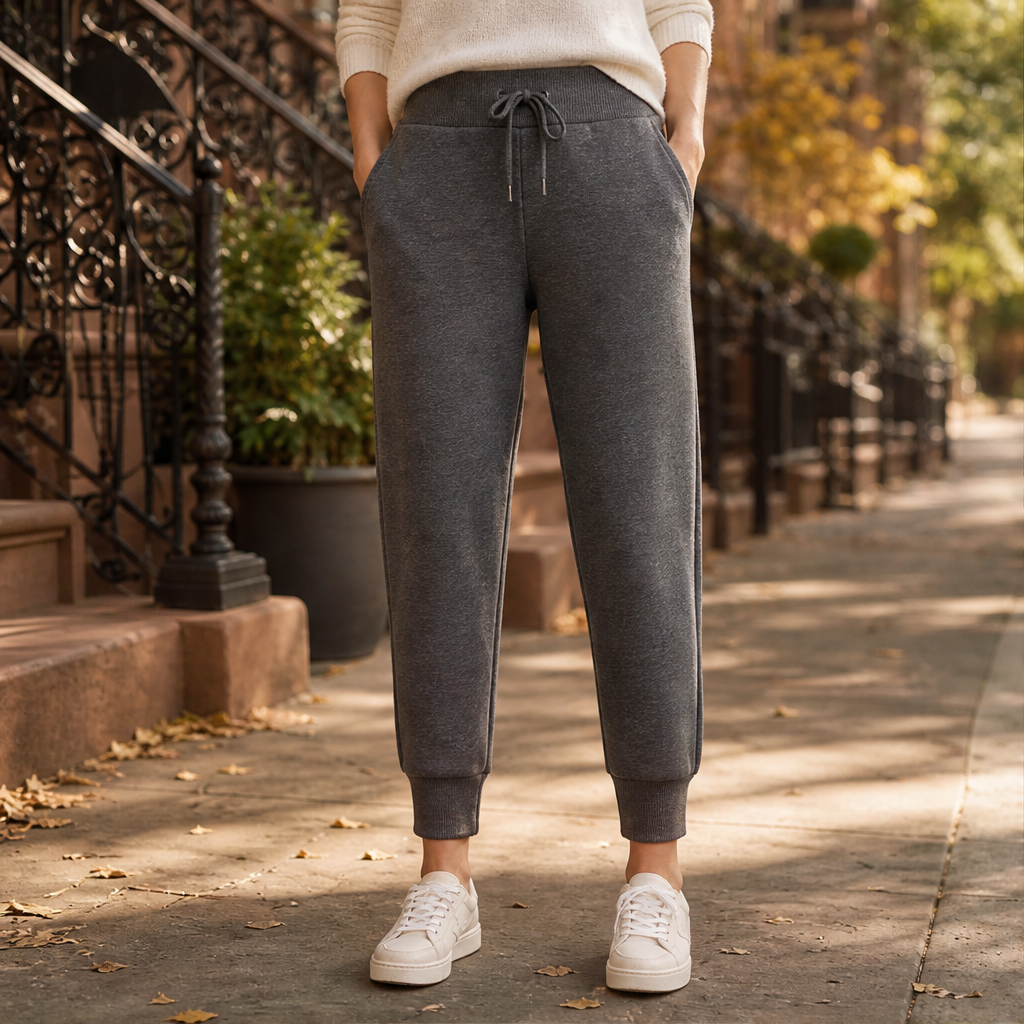 Morvinta – Pantaloni Jogger Cropped con Coulisse lifestyle