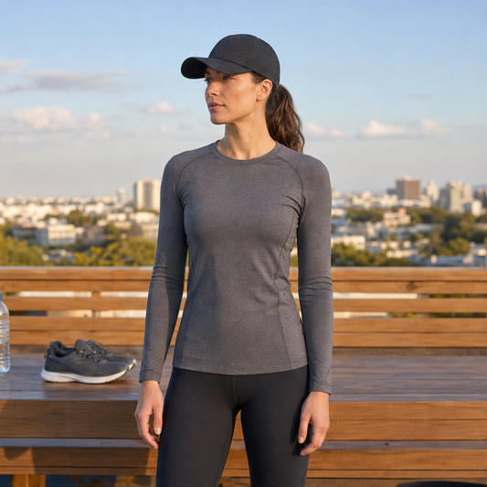 Cappellino Nero Asciugatura Rapida | Berretto da Baseball Traspirante con Protezione UV - Taglia Unica Regolabile lifestyle