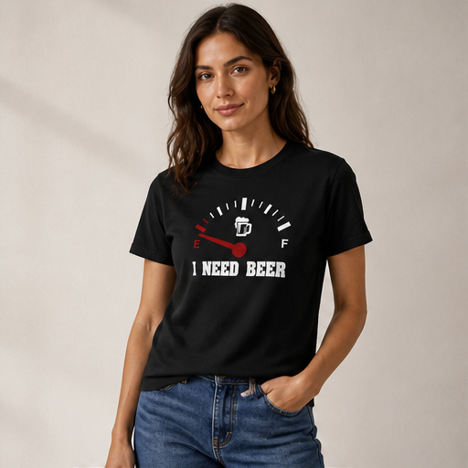 T-Shirt Nera Umorismo Birra | Maglietta Divertente Weekday Mood - Idea Regalo per Amanti del Pub lifestyle