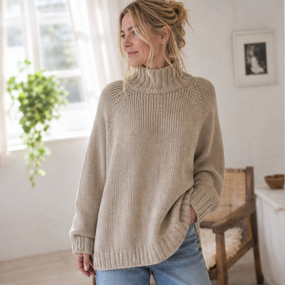 Vindalma – Maglione Dolcevita a Maniche Pipistrello lifestyle