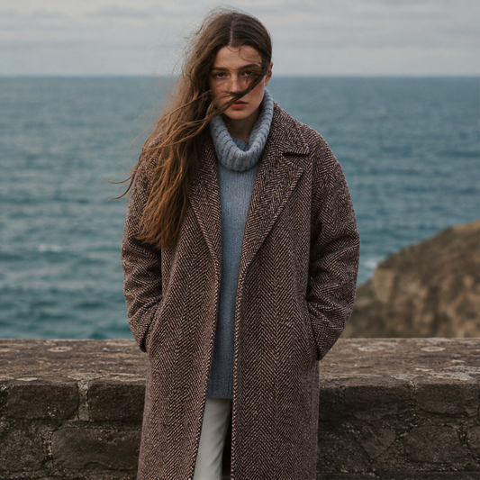 Valbrina – Cappotto Oversize in Fischgrät lifestyle