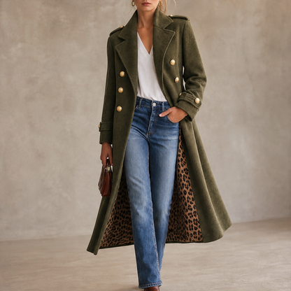 Voralie – Cappotto Lungo in Lana Stile Militare lifestyle