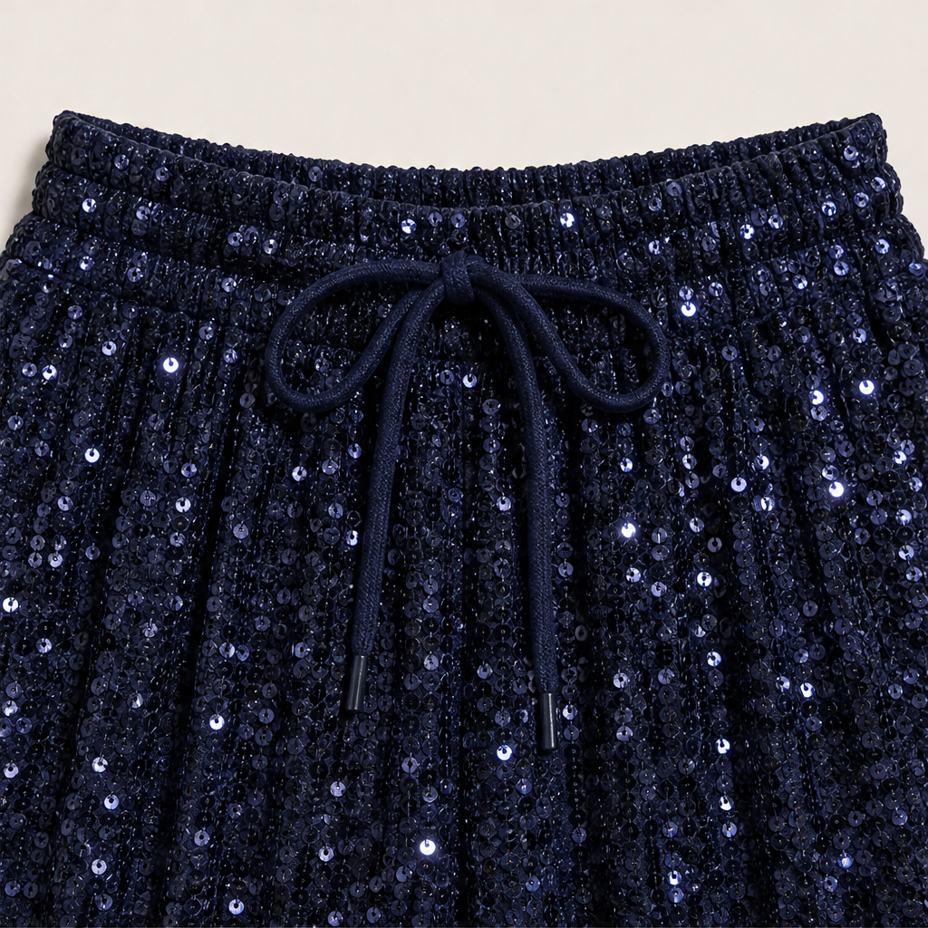 Luminetta – Pantaloni a Paillettes Velluto detail