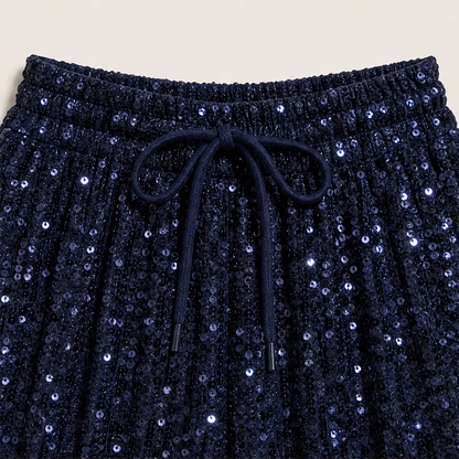 Luminetta – Pantaloni a Paillettes Velluto detail