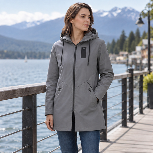 Novarla – Cappotto Midi con Cappuccio lifestyle