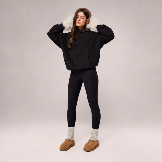 Voltara – Leggings Vita Alta Foderati in Pile lifestyle
