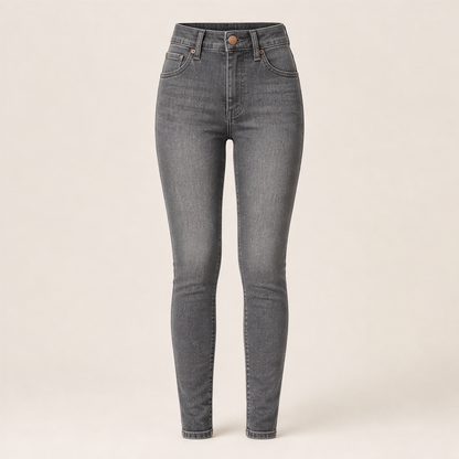 Velmara – Jeans Skinny a Vita Alta Elasticizzati Grey