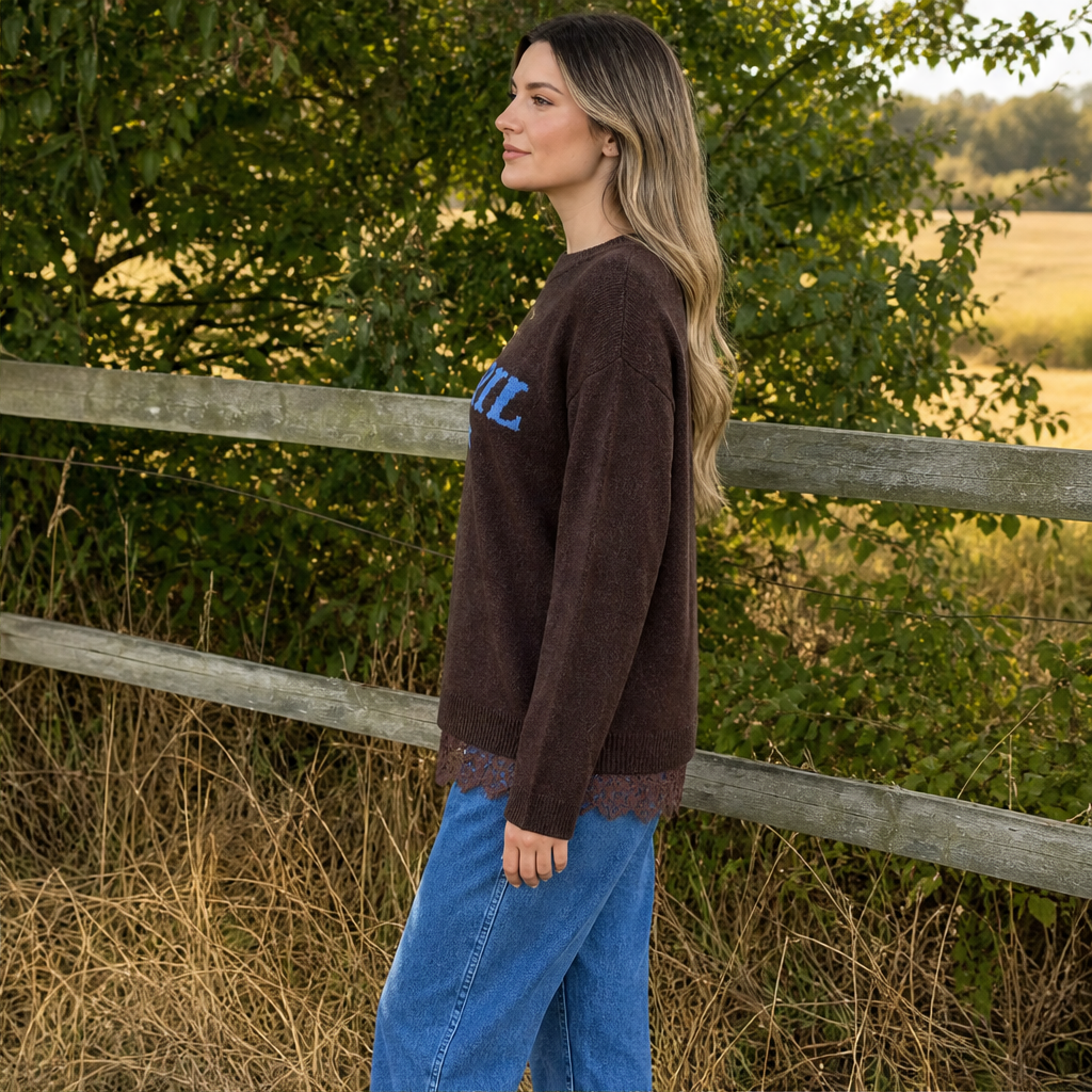 Novarla – Maglione Oversize con Pizzo lifestyle