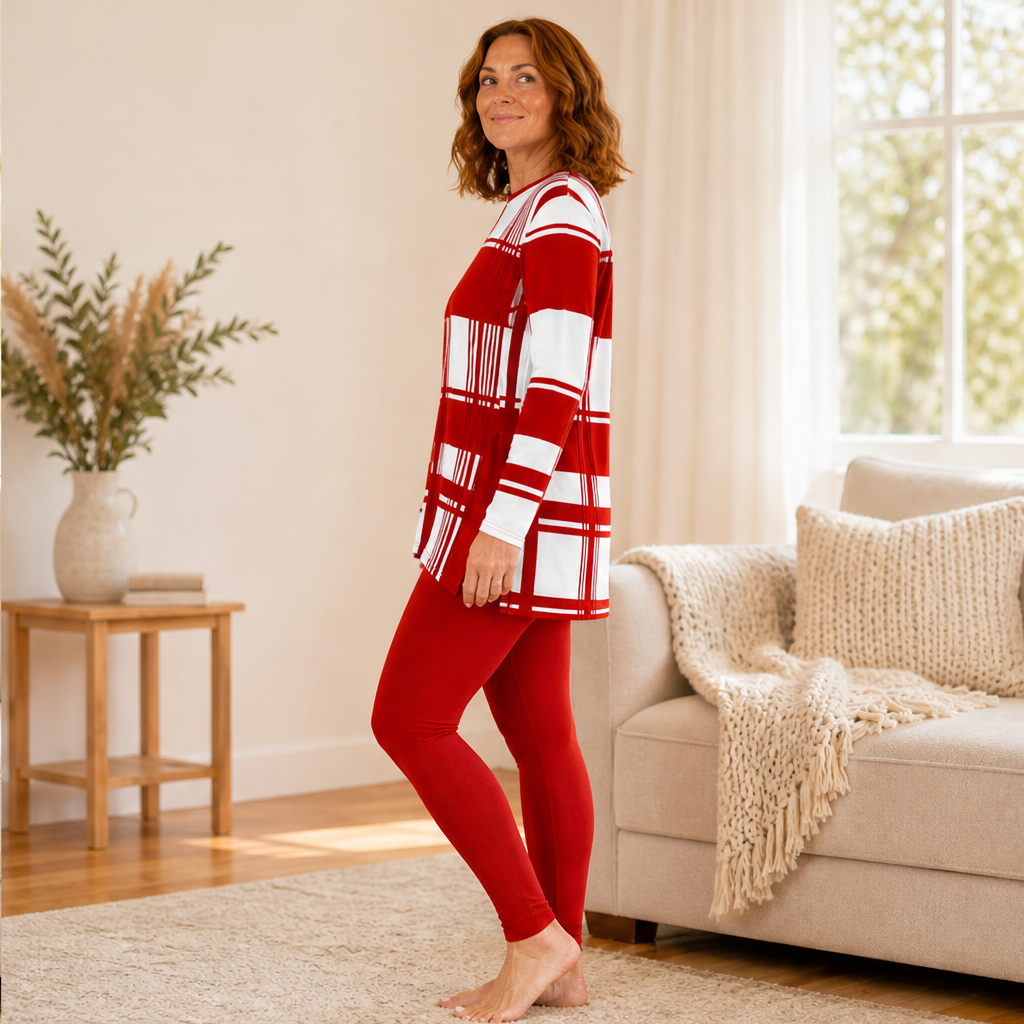 Calvera – Completo Top a Quadri e Leggings lifestyle