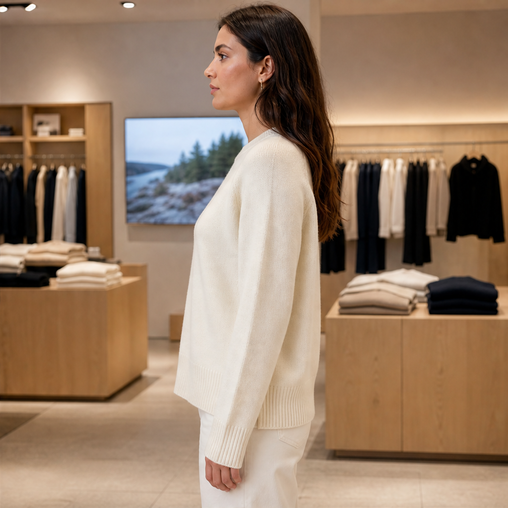 Lanorie – Maglione in Lana Merino a Collo Alto lifestyle