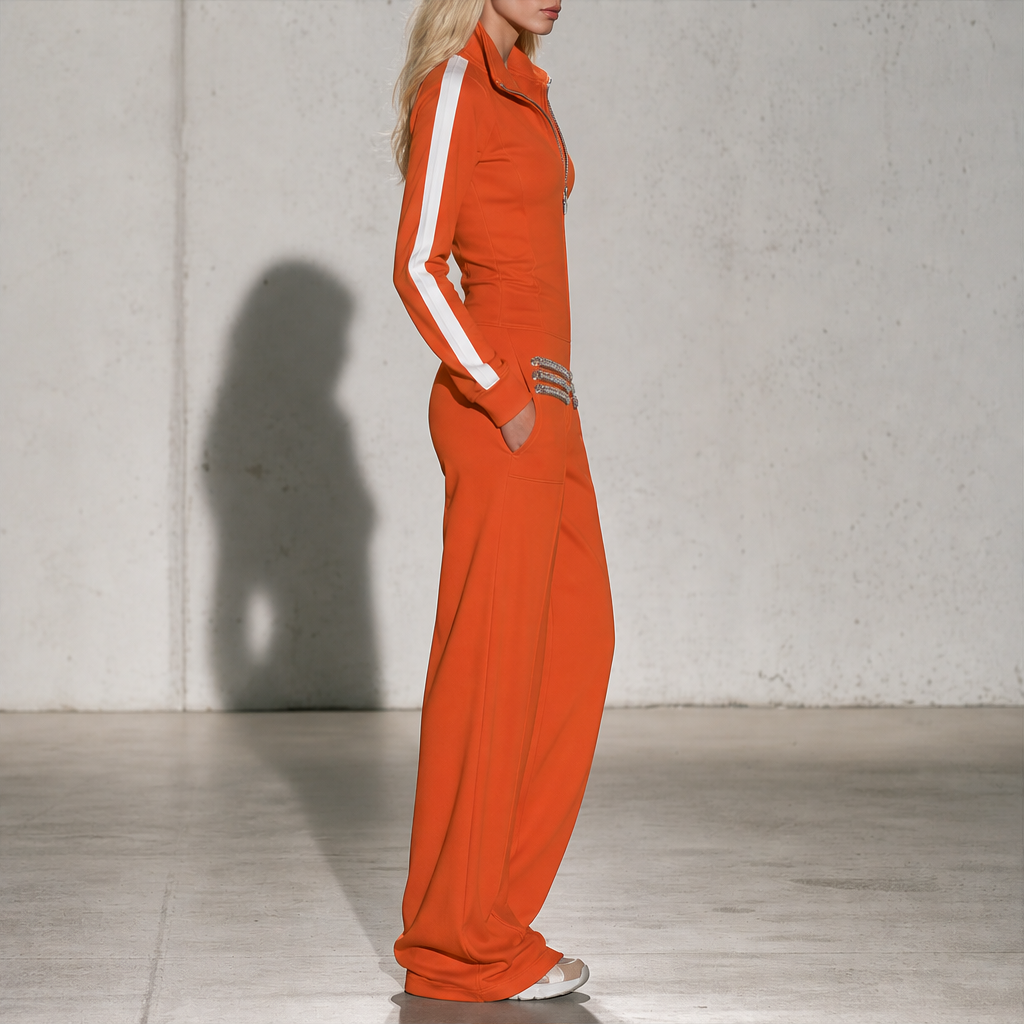 Voltera – Tuta Jumpsuit Militare in Felpa lifestyle