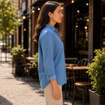 Denara – Camicia in Denim Leggero lifestyle