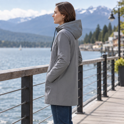 Novarla – Cappotto Midi con Cappuccio lifestyle