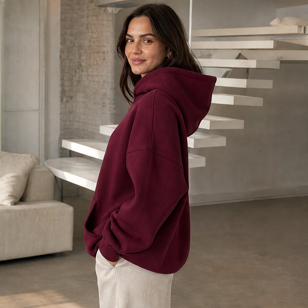 Vorelio – Felpa Oversize con Cappuccio lifestyle