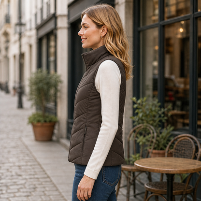 Novarina – Gilet Trapuntato Collo Alto lifestyle