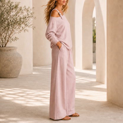 Velicci – Completo Monospalla in Maglia Morbida lifestyle