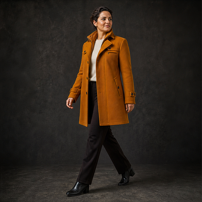 Varonio – Cappotto in Lana con Bottoni lifestyle