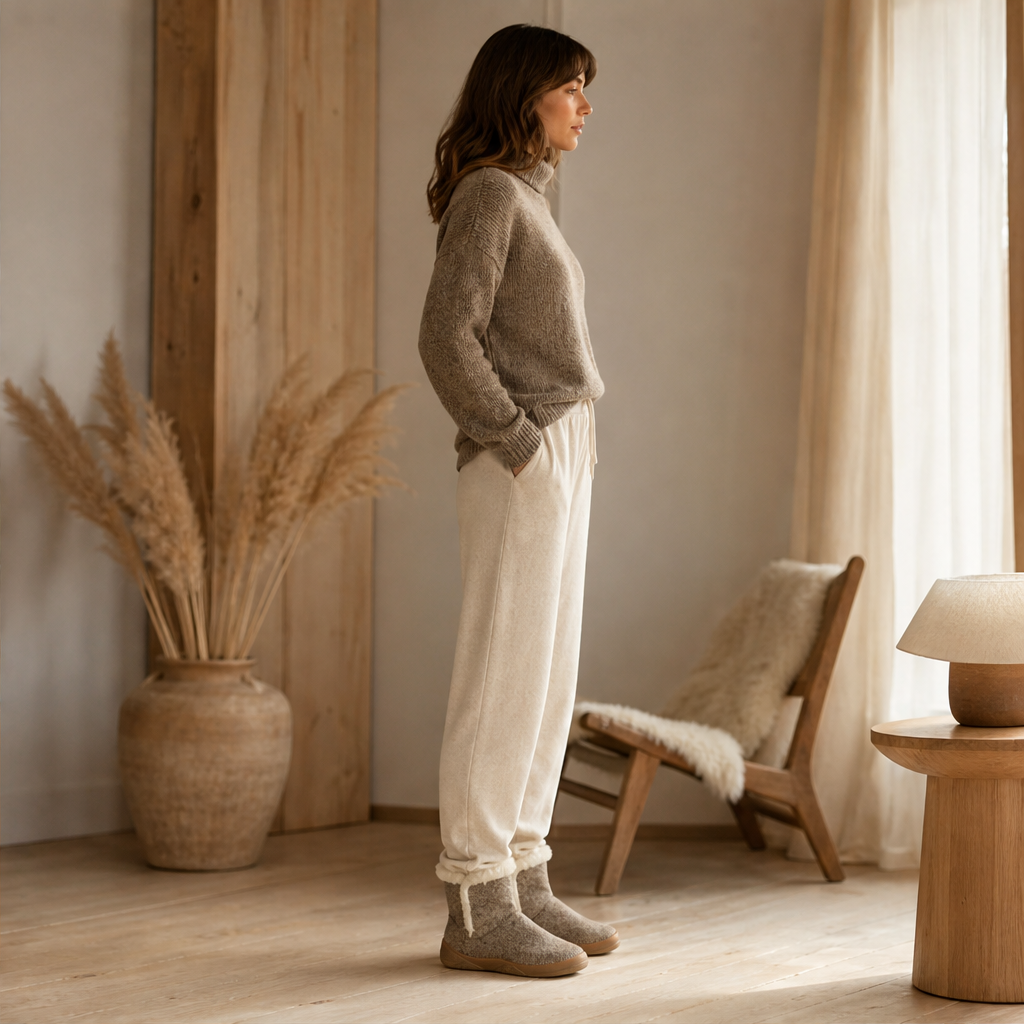 Varmelo – Stivaletto Invernale in Lana Bouclé lifestyle