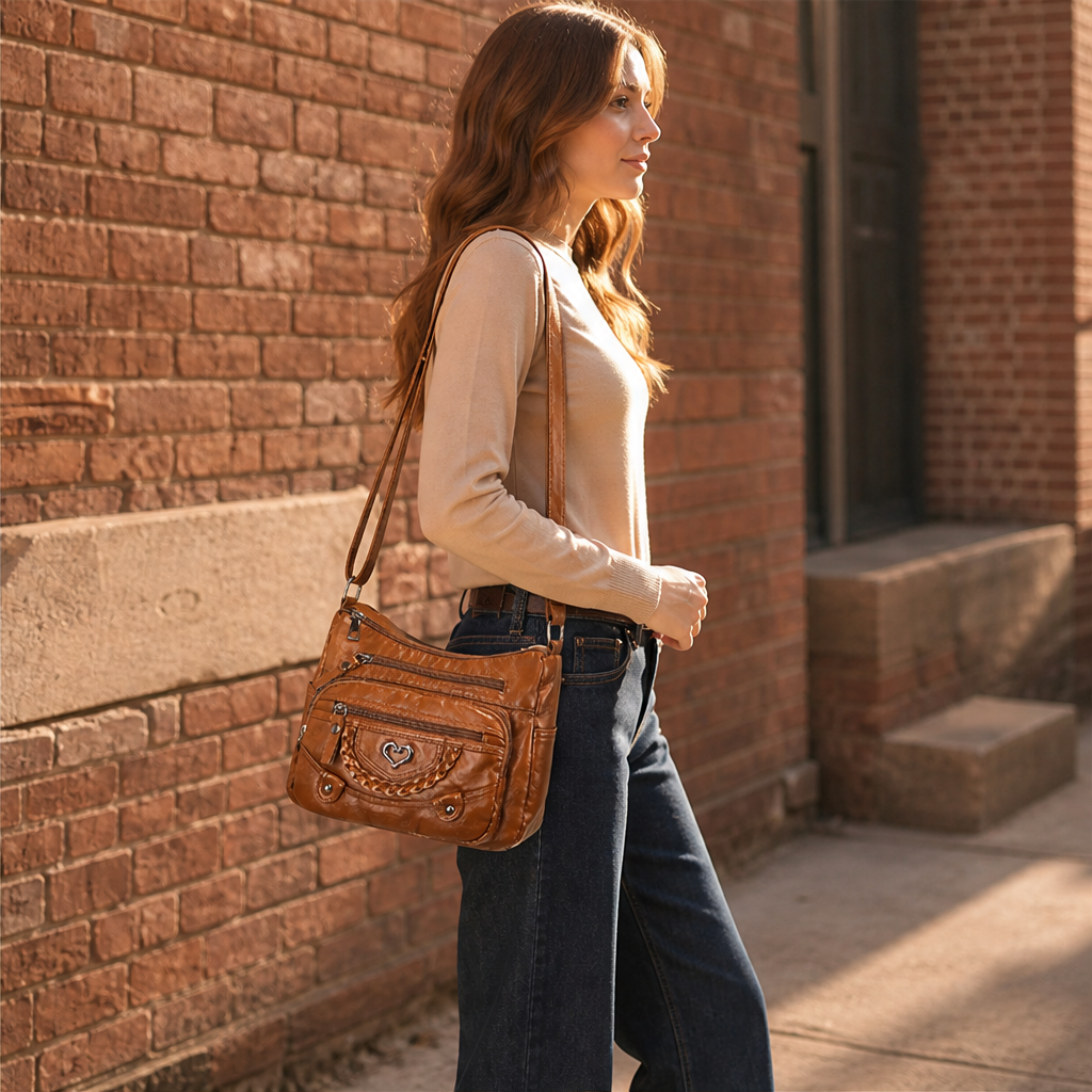 Vellora – Borsa a Tracolla Multitasche in Pelle PU lifestyle