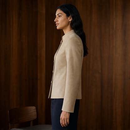 Valcera – Giacca Nehru in Lana Sartoriale lifestyle