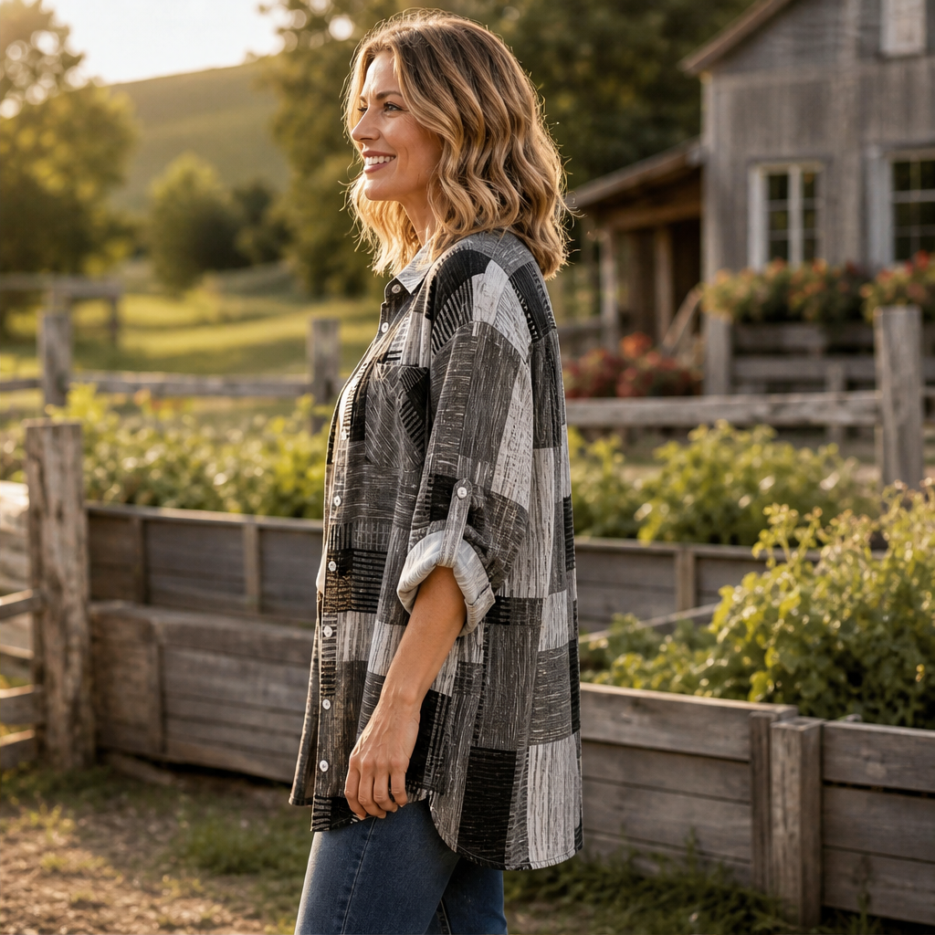 Vaneira – Camicia a Quadri Oversize Anti-UV lifestyle