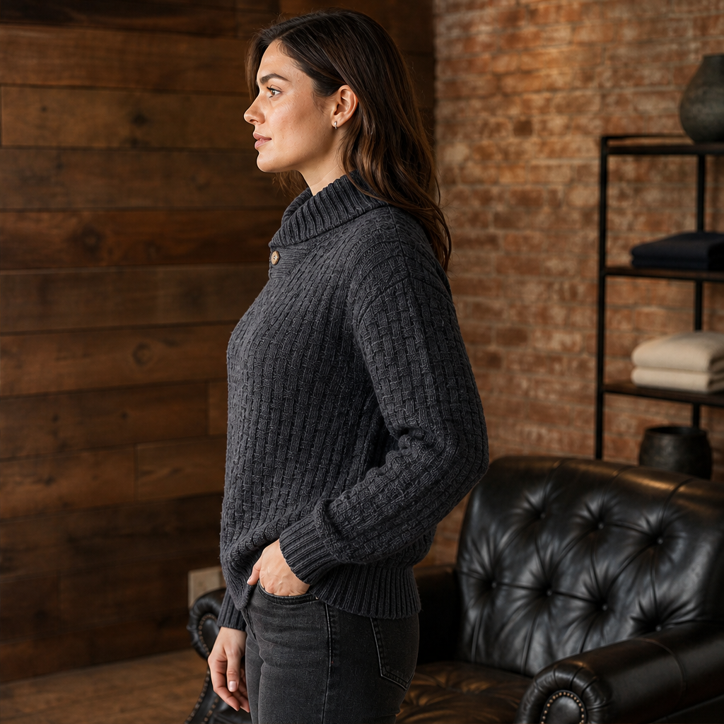 Vellara – Pullover in Maglia Testurizzata con Colletto lifestyle