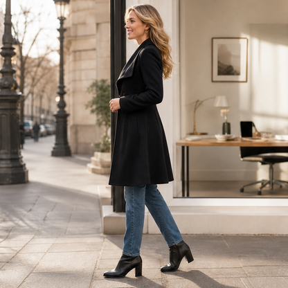 Veluria – Cappotto Slim Fit in Misto Lana con Risvolto lifestyle