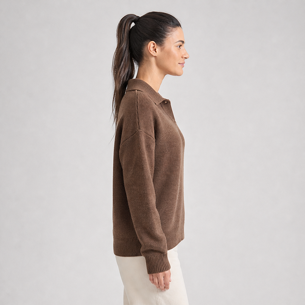 Novarello – Maglione Girocollo a Polo in Maglia lifestyle