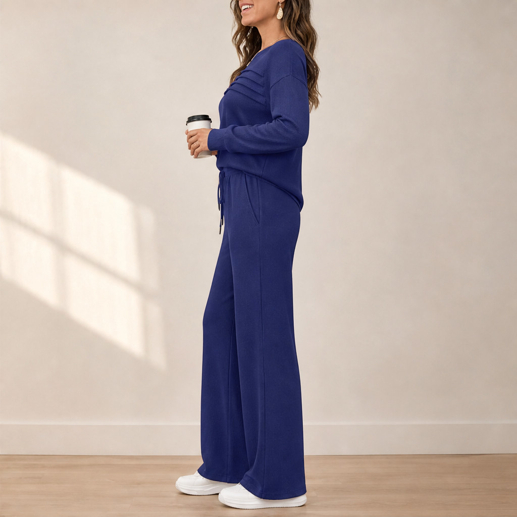Morvenda – Girocollo Costine e Pantaloni Coulisse lifestyle