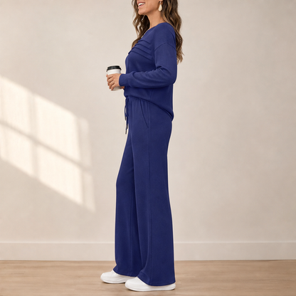 Morvenda – Girocollo Costine e Pantaloni Coulisse lifestyle