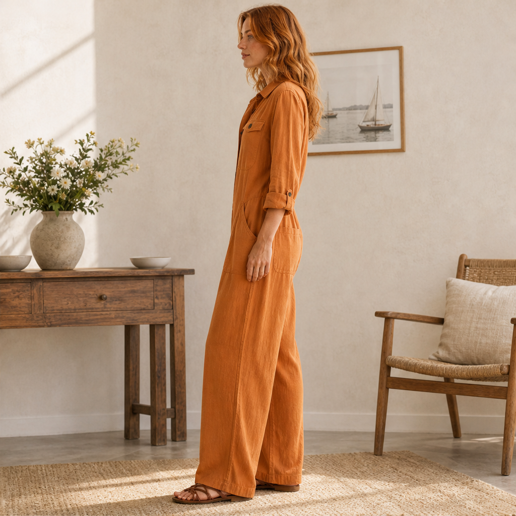 Varenza – Tuta Cargo Ampia con Colletto lifestyle