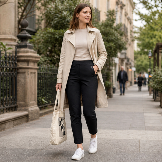 Velarosa – Pantaloni Sportivi Vita Alta con Tasche Zip lifestyle