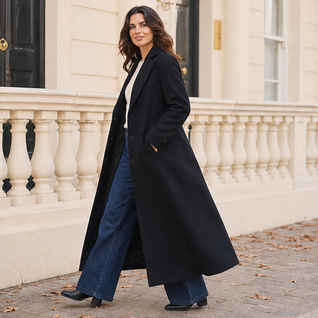 Varonnia – Cappotto Lungo in Misto Lana lifestyle