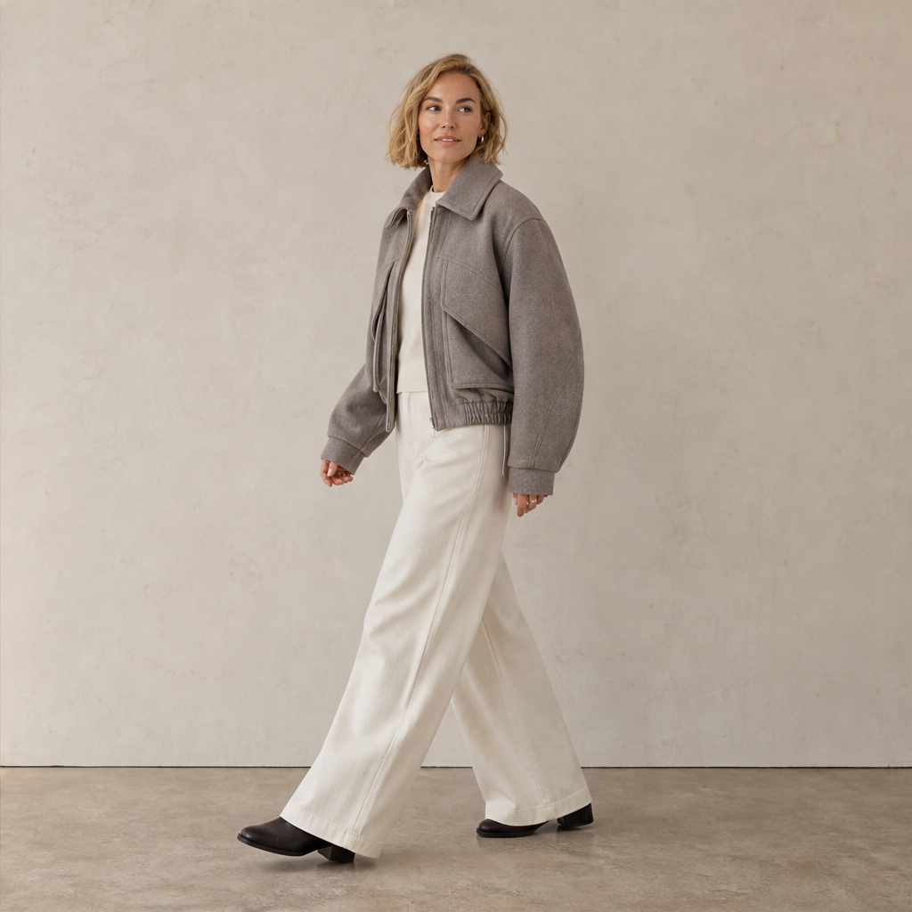 Verelio – Giacca in Misto Lana Spalla Ampia lifestyle