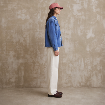 Vorano – Giacca-Camicia Oversize in Denim lifestyle