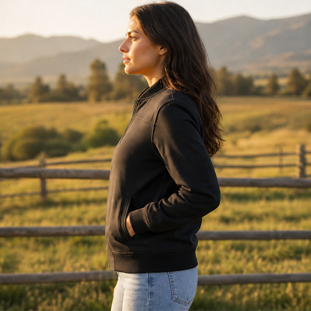Varenzo – Giacca Bomber Classica con Zip lifestyle