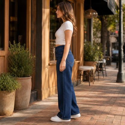 Varonza – Jeans a Gamba Larga con Coulisse lifestyle