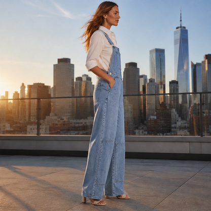 Velarosa – Completo Mantella Collo Alto e Pantaloni Palazzo lifestyle